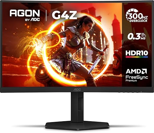 Monitor Gamer Curvo AOC AGON G4Z 27″ 300Hz